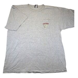 Vintage Sherry's Best Las Vegas Pocket T-Shirt Mens XXL Gray Cotton‎ Made in USA